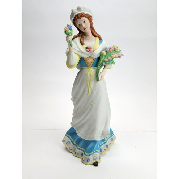 Lenox Other - Lenox French Flower Maiden Woman with Iris Floral Bouquet Dh122
